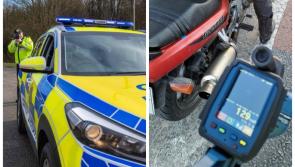 Gardaí nab learner motorcyclist missing essential item for doing double the speed limit