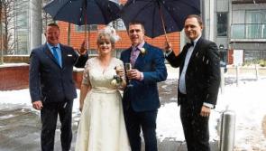 Nice day for a white wedding in Limerick as snow fails to prevent couple from tying knot