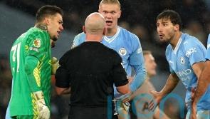 Data shows large decrease in players surrounding referees this season