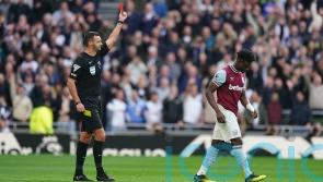 Mohammed Kudus ban extended to five matches after red card against Tottenham