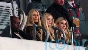 Claudia Schiffer watches Brentford take on Nottingham Forest