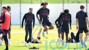 Joshua Zirkzee, Diogo Dalot and Leny Yoro train as Man Utd prepare for EL final