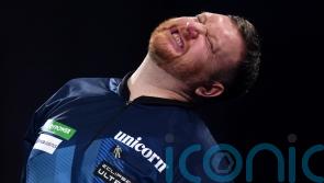 Cameron Menzies punches table in frustration after defeat to Charlie Manby