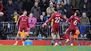 Florian Wirtz nets first goal for Liverpool in nervy win over bottom side Wolves