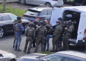 Man arrested after barricading himself inside empty creche armed with an alleged firearm