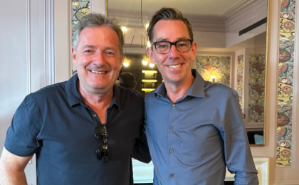 Ryan Tubridy fans in overdrive as he starts 'new series' and is pictured with Piers Morgan