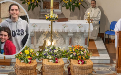 'My world is so empty' - Man tells funeral of wife and daughters killed in Mayo crash