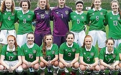 Two Limerick teenagers help Rep of Ireland U-15 girls down England