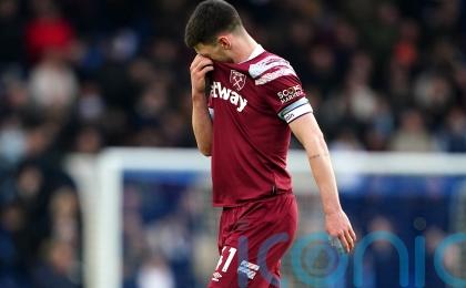 Declan Rice apologises to West Ham fans following heavy defeat at Brighton