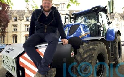From Diddly Squat to Stretford – Kaleb Cooper works on Old Trafford pitch