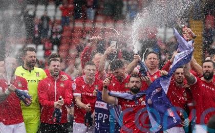 Ryan Reynolds hails ‘ride of our lives’ as Wrexham claim successive promotions