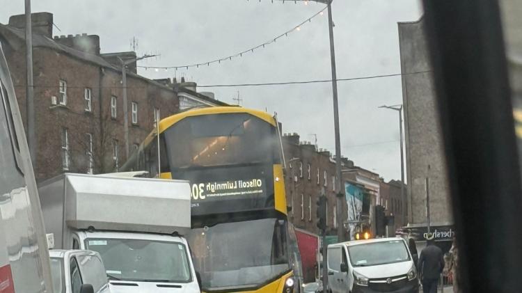 Bus and van collision