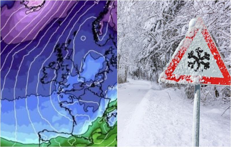 Met &Eacute;ireann in snow forecast for Ireland amid Arctic cold snap as temps plunge