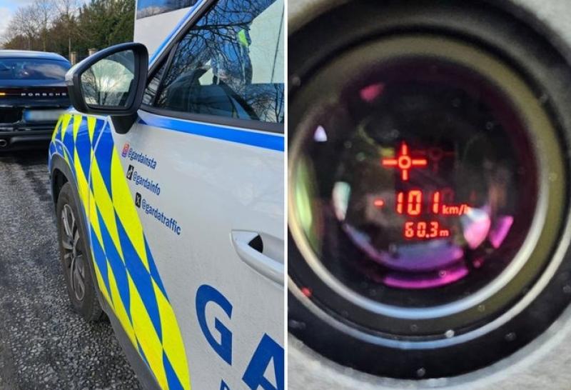 Garda&iacute; stop driver going over 100kmh in a 50kmh zone near a school