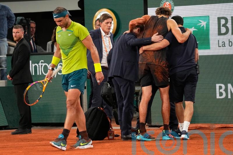 Rafael Nadal feels ‘very sorry’ for Alexander Zverev over horrific ankle injury