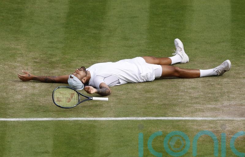 Nick Kyrgios powers into Wimbledon semi-finals with straight-sets win