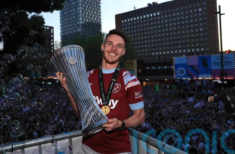 Arsenal make improved &pound;105m bid for West Ham captain Declan Rice