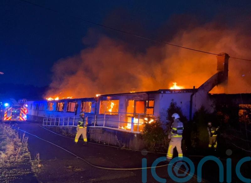 Firefighters tackle blaze at vacant buildings in Co Dublin