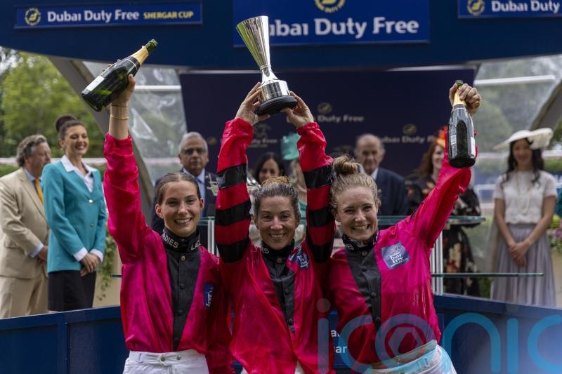 Hayley Turner leads the Ladies to successful defence of Shergar Cup