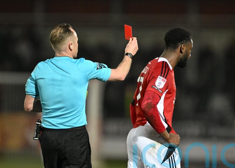 Brackley hold Gateshead to goalless draw despite Zak Lilly’s early red card